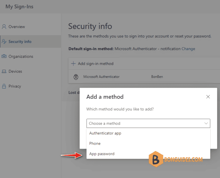 Ms Apps Password Create an App Password Is Missing in Microsoft 365