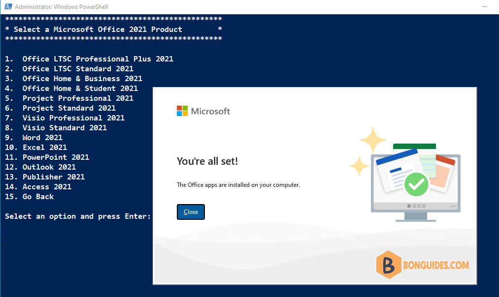 How to Download and Install Office Home & Business 2021 Using PowerShell