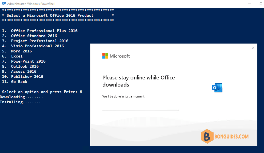 How to Download and Install Outlook 2016 Using PowerShell