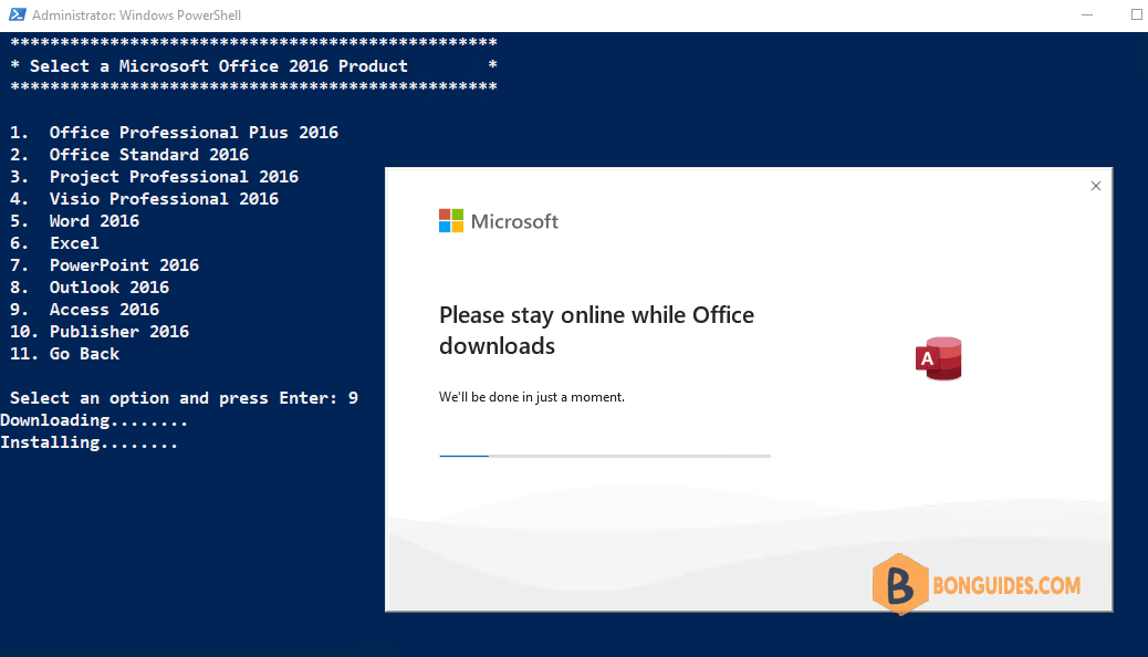 How to Download and Install Access 2016 Using PowerShell