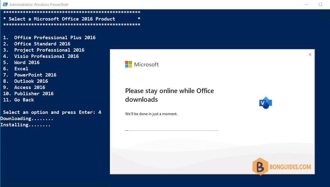 How to Download and Install Visio 2016 Using PowerShell