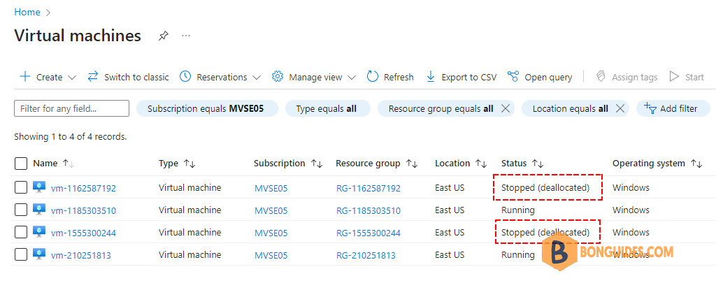 Find the Stopped Azure VMs and Deallocating Them