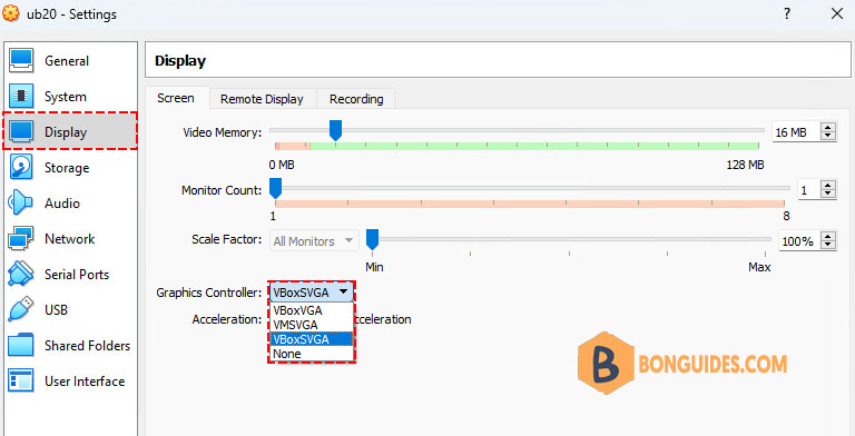 How to Change Screen Resolution Ubuntu without VirtualBox Guest Additions
