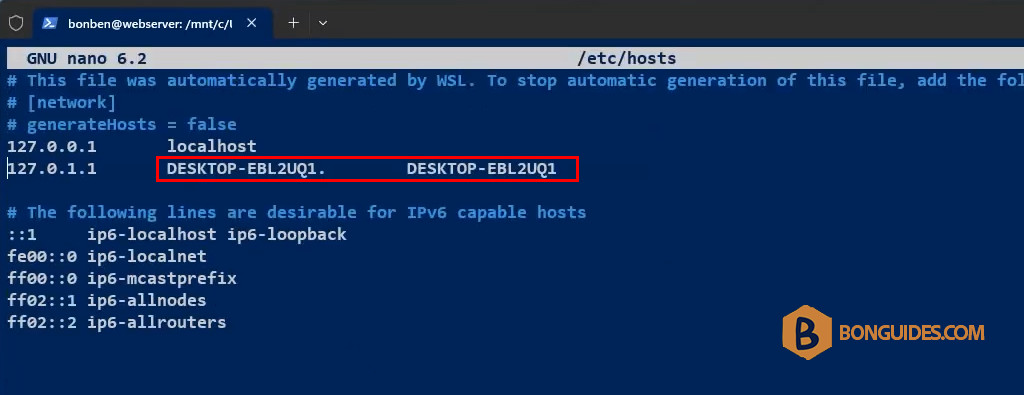 How to Change Hostname of the Ubuntu Instance in WSL
