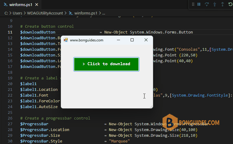 [WinForms] Creating GUIs in Windows PowerShell with WinForms