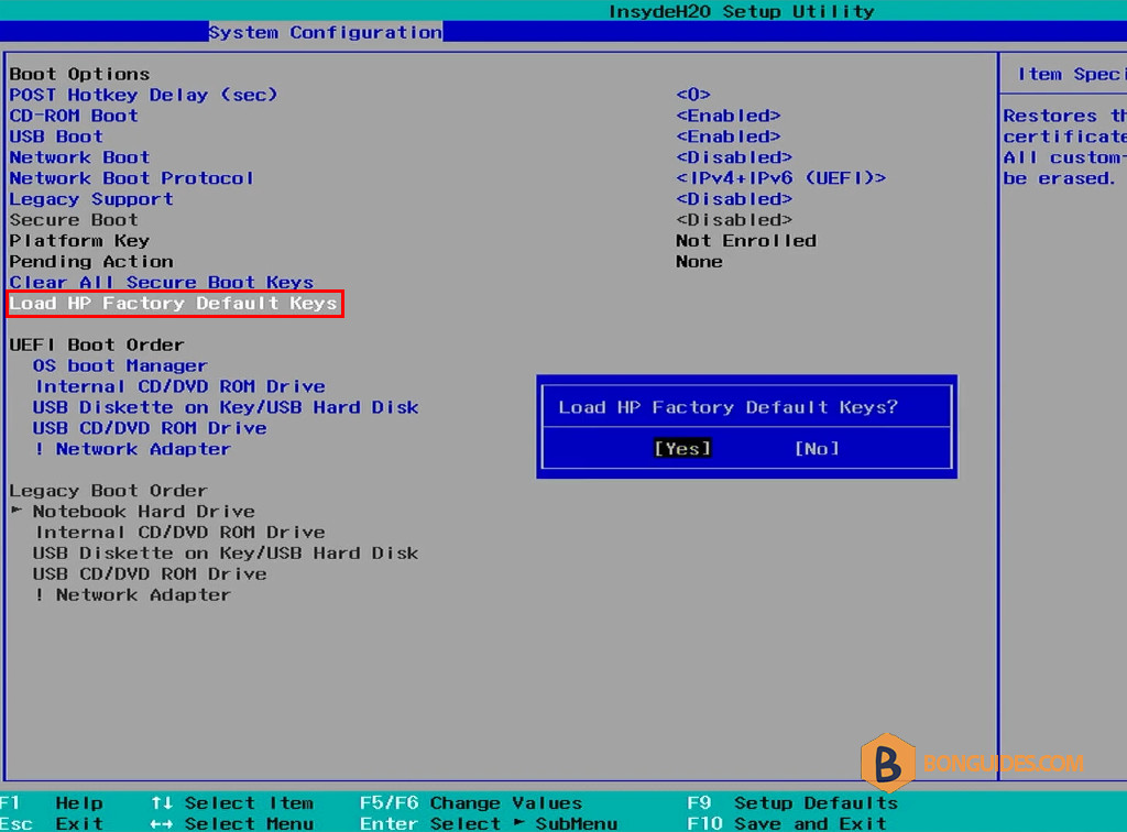 How to Fix Secure Boot Option Grayed out in BIOS in HP Laptop