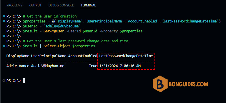 Get the Last Password Change Date Using PowerShell in Microsoft 365