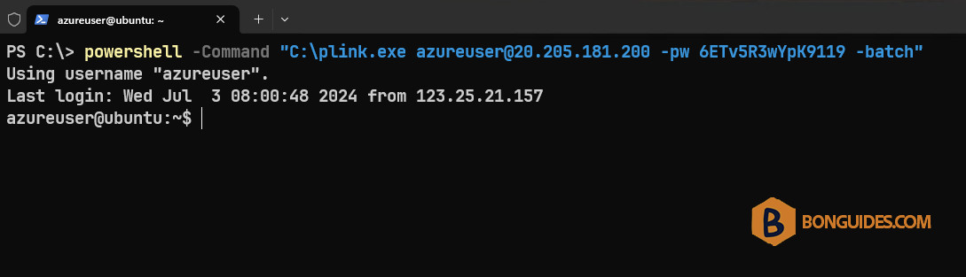 Execute SSH (OpenSSH) with Password Authentication in Windows