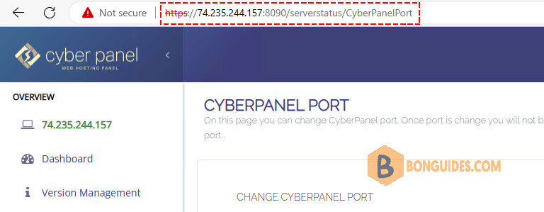 How To Change Default Port for CyberPanel