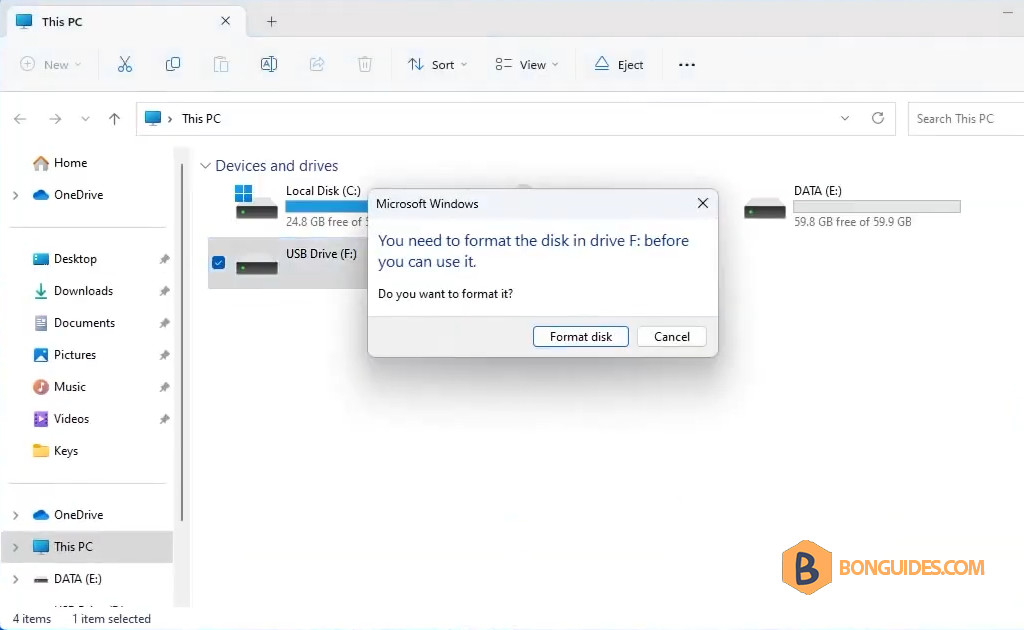 How to Fix RAW Flash Drive Error on Windows 10/11