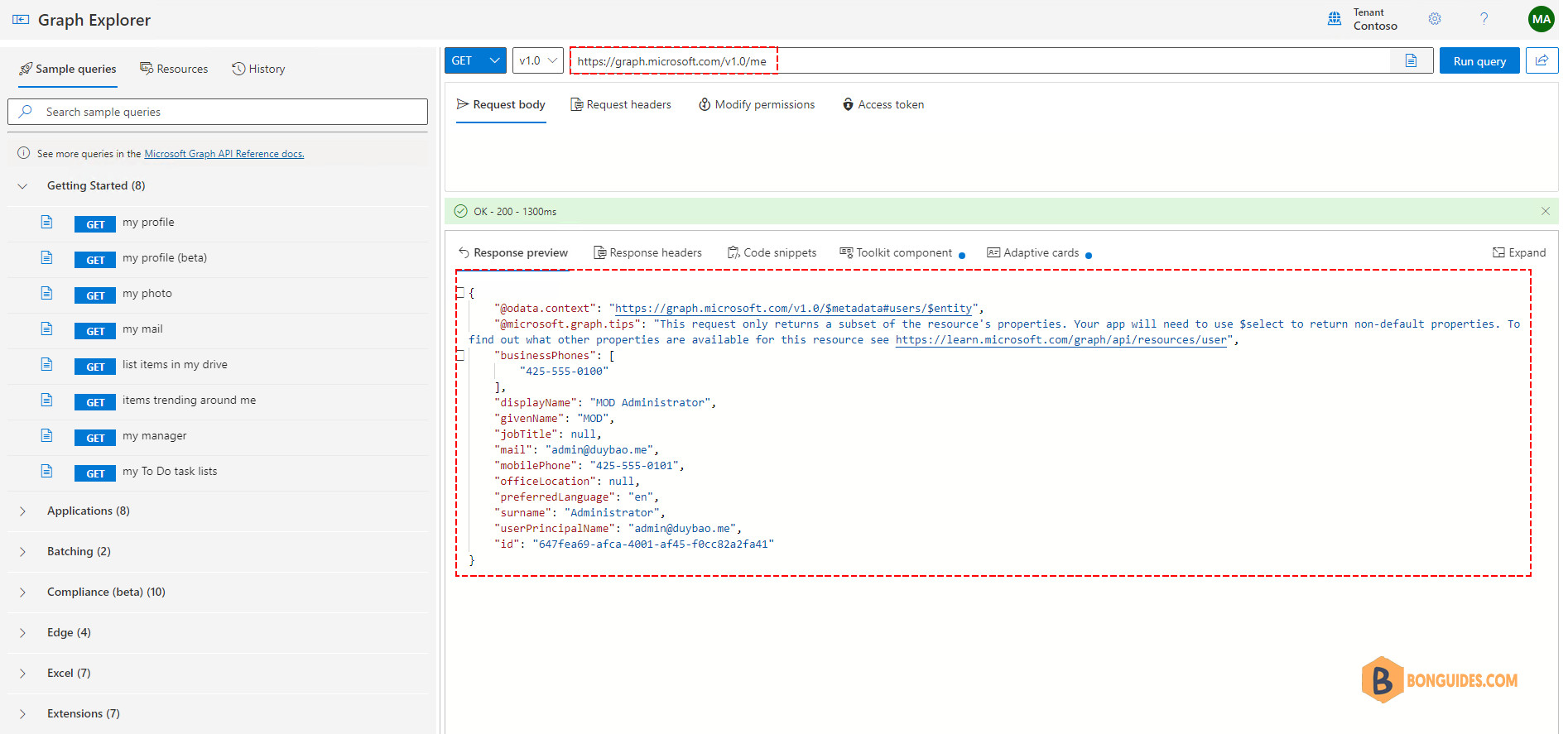 What is the Microsoft Graph API?