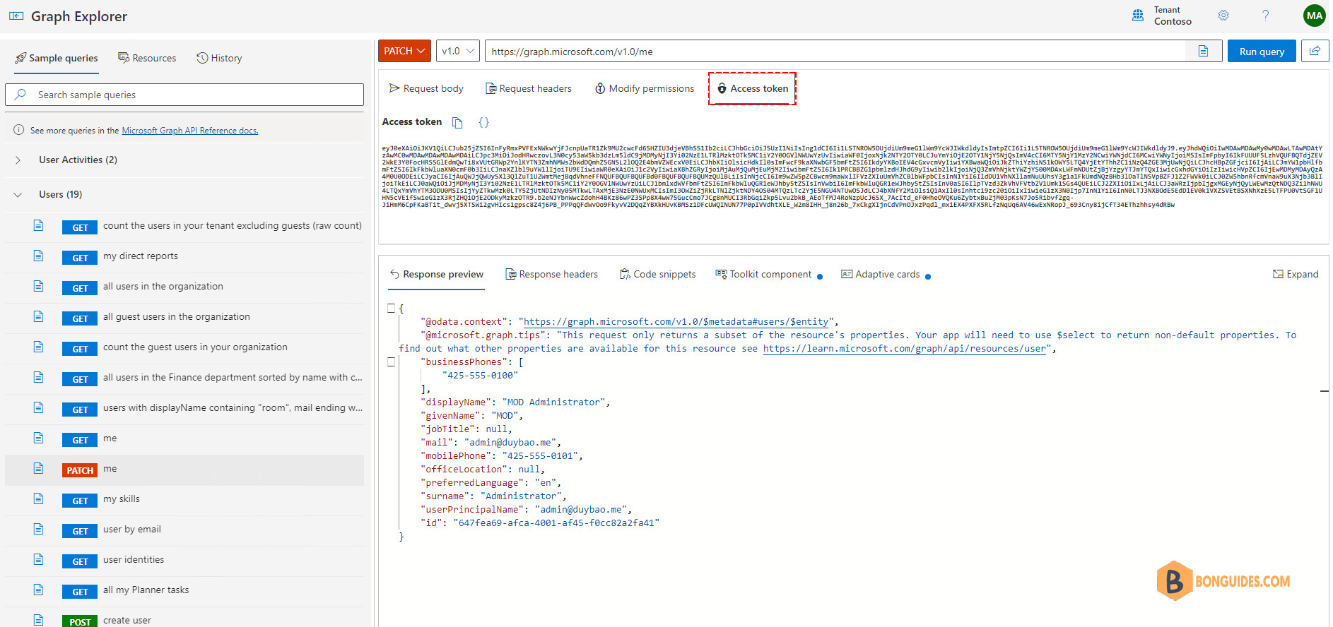 What is the Microsoft Graph API?