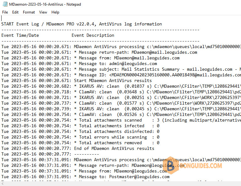 How to Track Emails Though the Logs in MDaemon Email Server