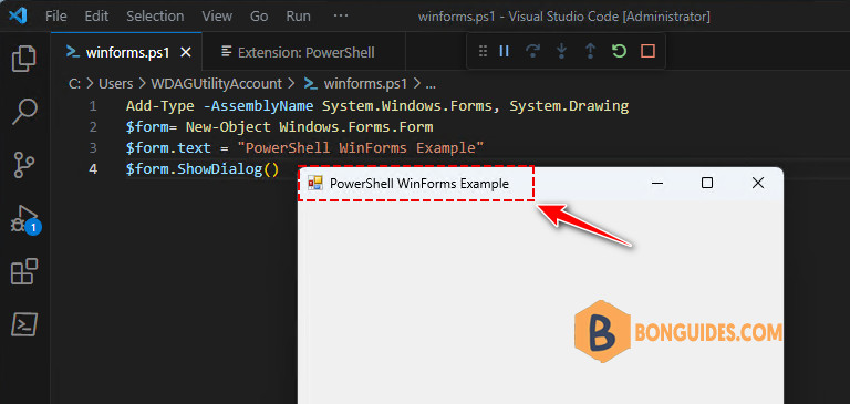 [WinForms] Creating GUIs in Windows PowerShell with WinForms