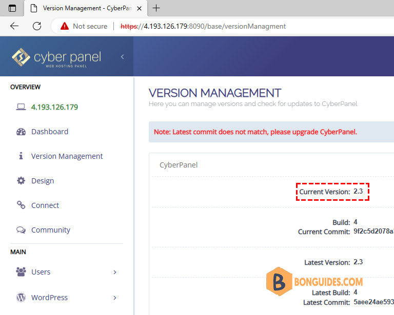 How to Check the CyberPanel Version