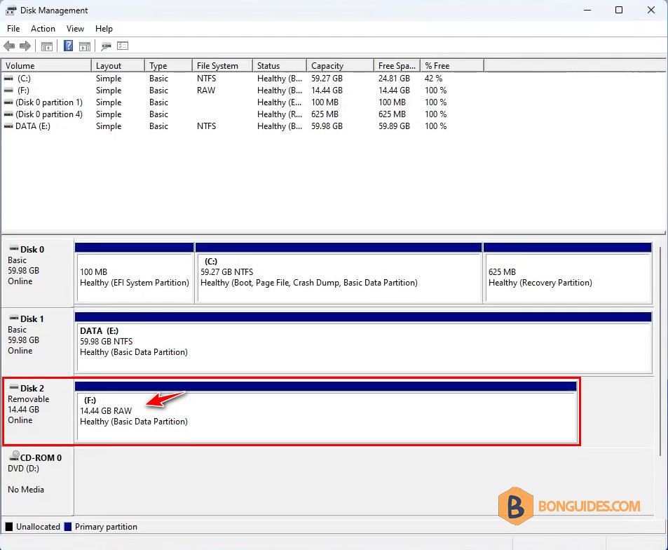 How to Fix RAW Flash Drive Error on Windows 10/11