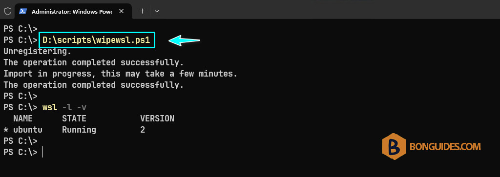How to Wipe a WSL Distro in Windows Subsystem for Linux
