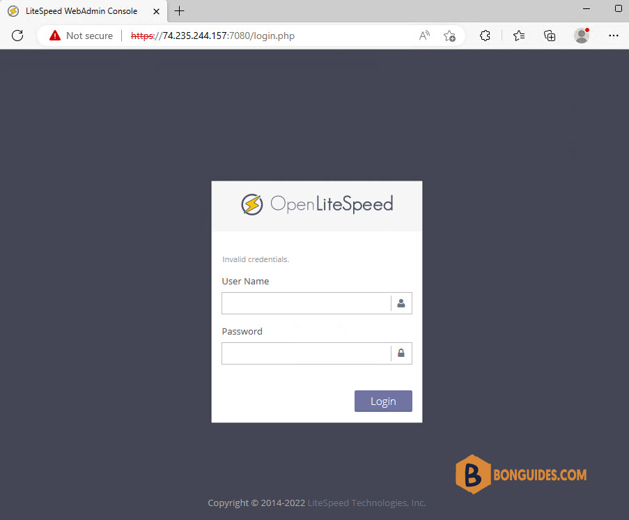 How to Reset Password OpenLiteSpeed Webadmin Console CyberPanel