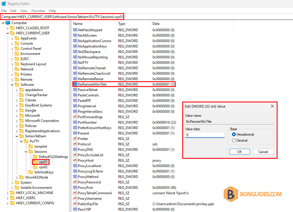 How to Change the PuTTY SSH Session Window Title