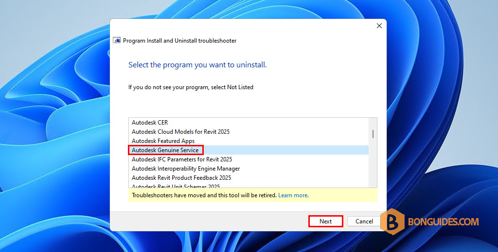 How to Uninstall the Autodesk Genuine Service on Windows