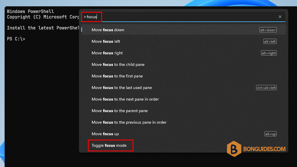 How to Disable or Exit the Focus Mode in Windows Terminal