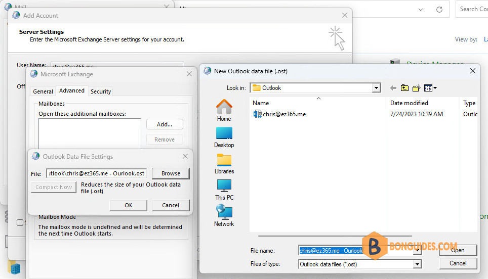 Cannot Change the Location of the Offline Outlook Data File (.ost) in Microsoft Outlook