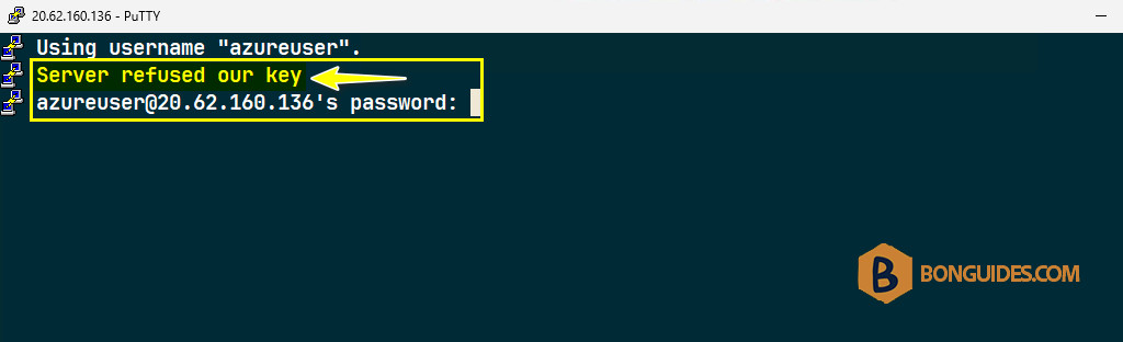 How to Fix Server Refused Our Key in PuTTY SSH
