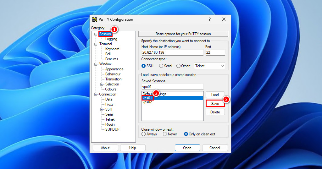 How to Change the PuTTY SSH Session Window Title
