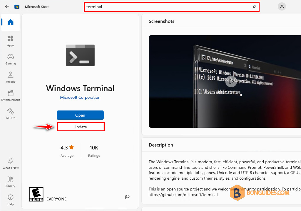 How to Install and Update Windows Terminal in Windows 10/11