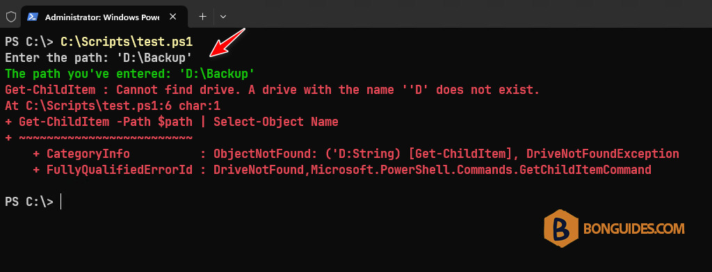 How to Trim Quotes From Read-Host Path Stored as a Variable