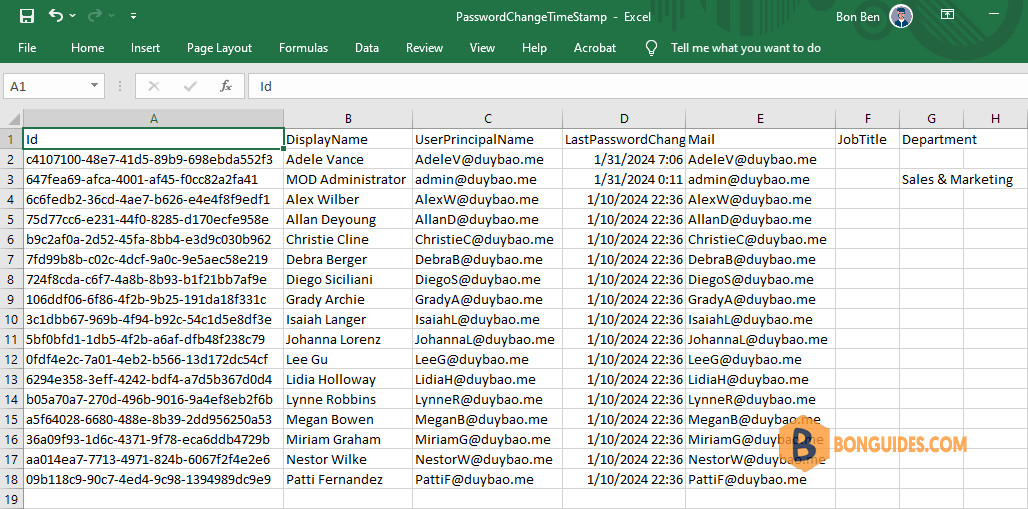 Get the Last Password Change Date Using PowerShell in Microsoft 365