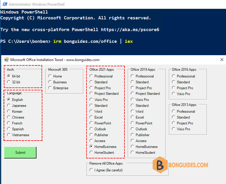 How to Download and Install Office Home & Business 2021 Using PowerShell