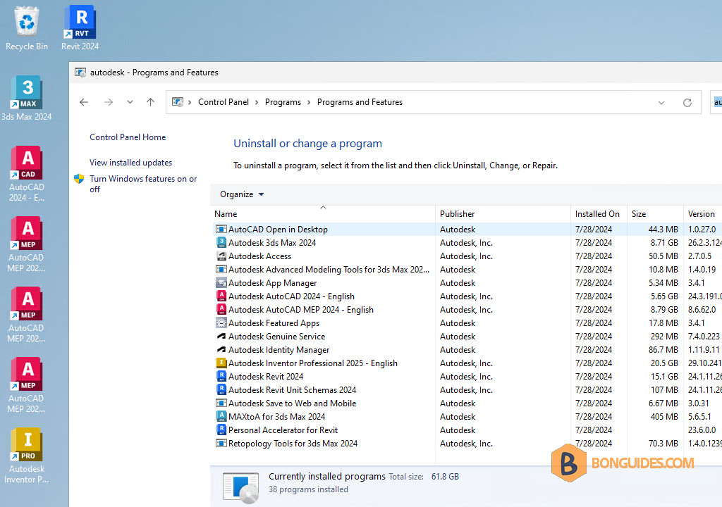 How to Uninstall All Autodesk Products At Once Silently