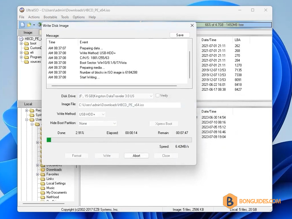 How To Fix UltraISO Error 5 Writing The Device