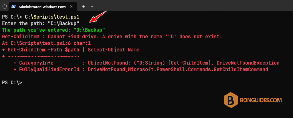 How to Trim Quotes From Read-Host Path Stored as a Variable
