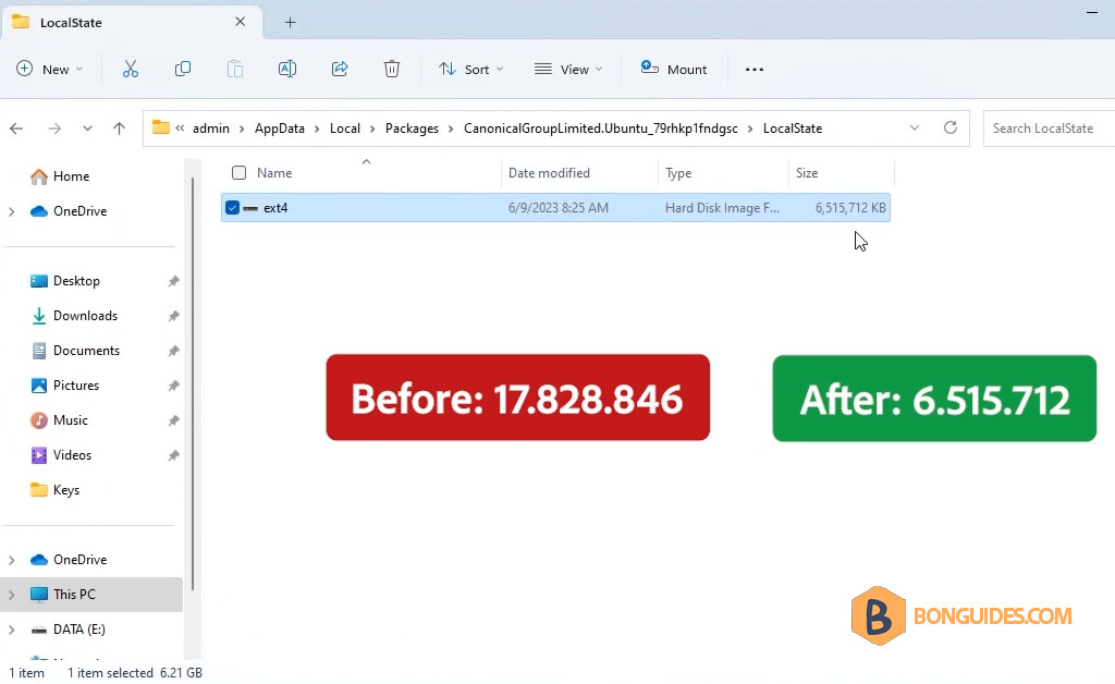 How to Shrink the Virtual Disk of a Linux Distro in WSL
