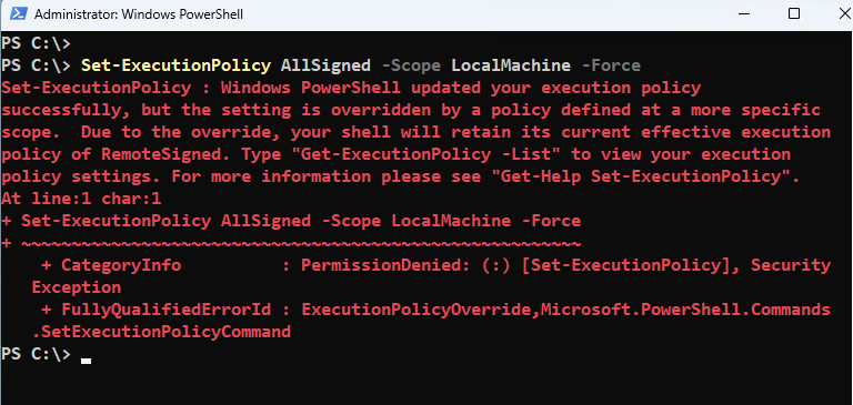 How to Configure the PowerShell Execution Policy on Windows