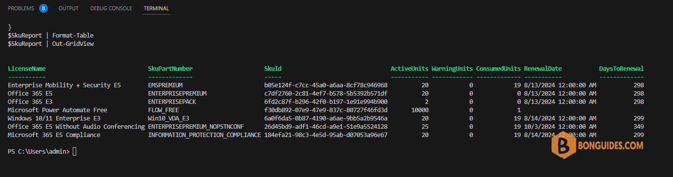 How to Get Microsoft 365 License Expiration Dates using Graph Api