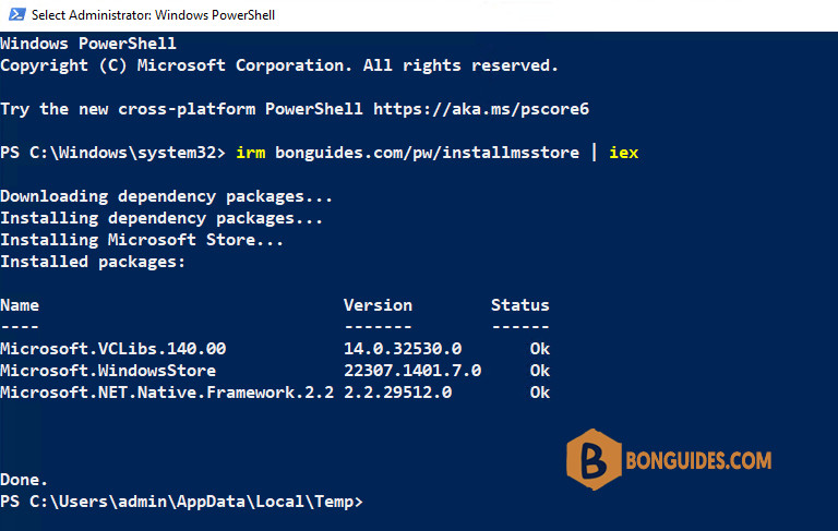 How to Restore Microsoft Store in Windows after Uninstalling it with PowerShell