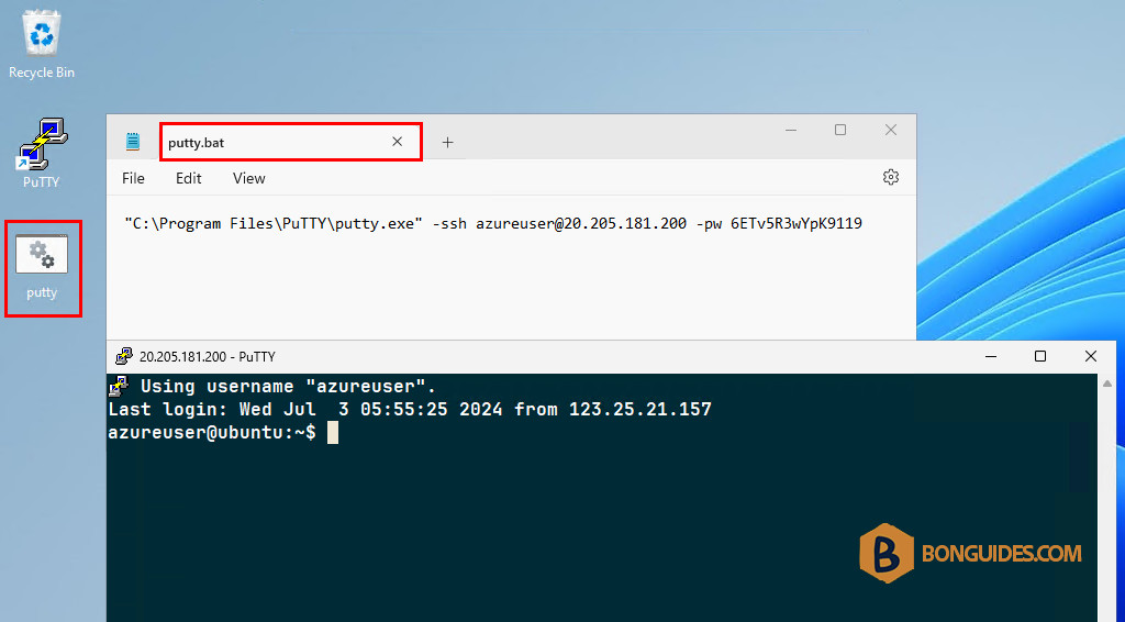 SSH Login Using PuTTY without Typing Username and Password