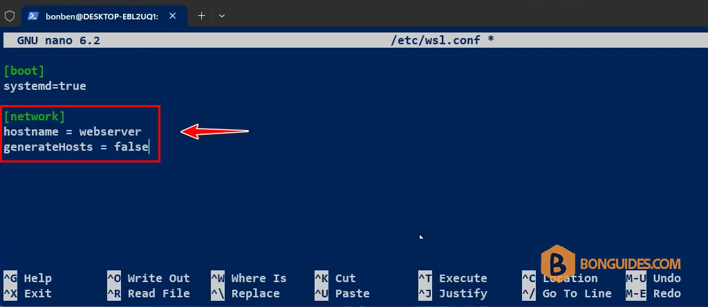 How to Change Hostname of the Ubuntu Instance in WSL