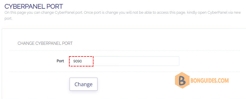 How To Change Default Port for CyberPanel