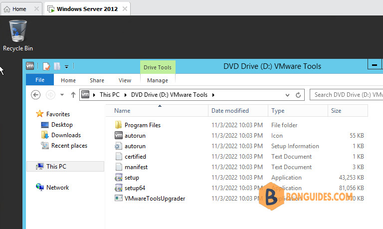 How to Fix Cannot Install VMware Tools in Windows Server 2012 in VMware Workstation