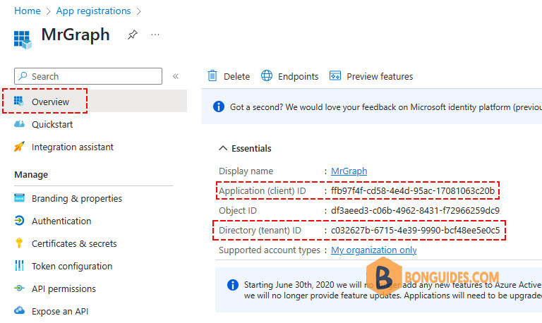 Connect to Microsoft Graph using MSAL and Client Secret