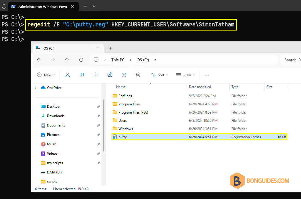 How to Export and Import Putty Sessions to Another Computer