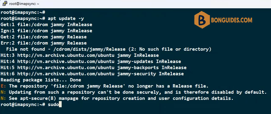 How to Fix the Repository CD-ROM Does not Have a Release File in Ubuntu