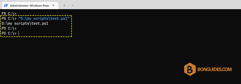 How to Run a Script With The Path Has Spaces in PowerShell