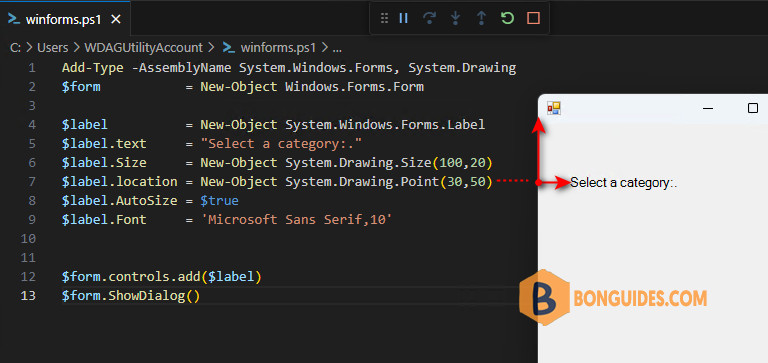 [WinForms] Creating GUIs in Windows PowerShell with WinForms