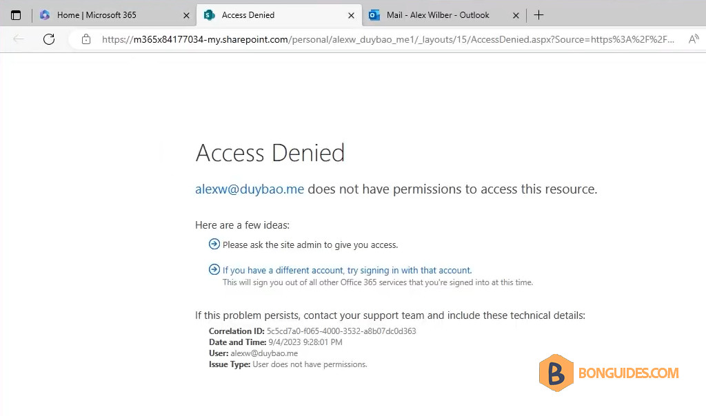 How to Fix a User Can't Access Their Own OneDrive for Business Site