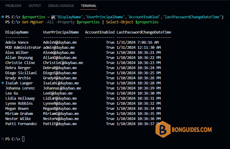 Get the Last Password Change Date Using PowerShell in Microsoft 365